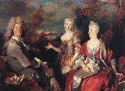 Nicolas de Largilliere The Artist and his Family oil painting artist